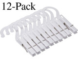 Fox Run Set of 10 Plastic Laundry Hooks (12-Pack)