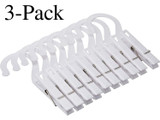 Fox Run Set of 10 Plastic Laundry Hooks (3-Pack)