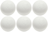 Champion Sports Official Size Rubber Lacrosse Ball, White (6-Pack)