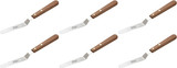 Ateco Stainless Steel Offset Spatula with Wood Handle, 4 ½" (6-Pack)