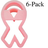 Fox Run Plastic Pink Ribbon Cookie Cutter (Pack of 6)