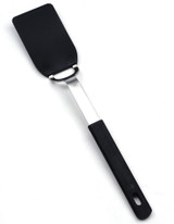 RSVP Endurance Small Nylon Spatula w/ Stainless Steel Handle, Black