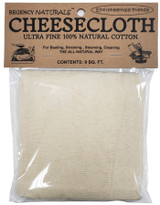 Regency Naturals Cheesecloth Ultra Fine Natural Cotton, 9 Sq. Ft.