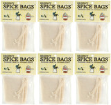 Regency Spice Bags Set of 4 Reusable Muslin Bags (6-Pack)