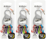 Nite Ize S-Biner KeyRack+ Bottle Opener - Stainless (3-Pack)