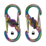 Nite Ize 2-Pack S-Biner MicroLock Stainless Steel Carabiner - Spectrum (4-Pack)