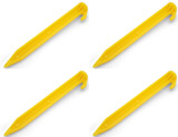 Coghlan's Rugged ABS Plastic Tent Pegs - 6", Yellow (4-Pack)