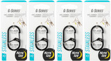 Nite Ize G-Series Dual Chamber Carabiner #2 - Black (4-Pack)