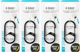 Nite Ize G-Series Dual Chamber Stainless Steel Carabiner #3 - Black (4-Pack)