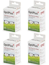 OptiPlus 30-Count Anti-Fog Lens Wipes for all Eyewear (4-Pack)