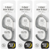 Nite Ize S-Biner Stainless Steel Hook 'N Hold (3-Pack)