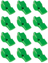 Fox 40 Classic Safety 3-Chamber Pealess Whistle, Neon Green (12-Pack)