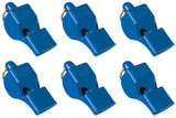 Fox 40 Classic Safety 3-Chamber Pealess Whistle, Blue (6-Pack)