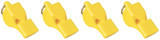 Fox 40 Classic Official 3-Chamber Pealess Whistle, Yellow (4-Pack)