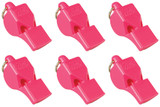 Fox 40 Classic Safety 3-Chamber Pealess Whistle, Pink (6-Pack)