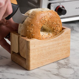 Fox Run Rubberwood Bagel Cutter/Holder (2-Pack)