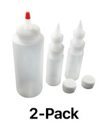 Fox Run Set of 3 Plastic Icing Bottles (2-Pack)