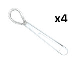 Fox Run Stainless Steel 8-Inch Flat Coil Whisk (4-Pack)