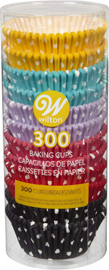 Wilton 300-Count Polka Dots Baking Cups, Standard Size