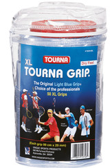 Tourna Grip 50 XL Grips 99 cm x 29 mm w/ Travel Pouch - Blue