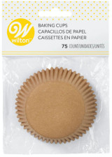 Wilton 75-Count Unbleached Baking Cups, Standard Size