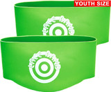 Unique Sports Lace Bands Cleat Lace Covers, Youth - Neon Green