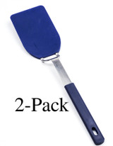 RSVP Endurance Medium Nylon Spatula w/ Stainless Steel Handle, Blue (2-Pack)
