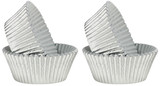 Mrs. Anderson's Baking Set of 32 Standard Size Silver Foil Baking Cups (2-Pack)