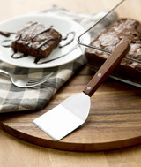 Fox Run Stainless Steel Cookie & Brownie Spatula with Wooden Handle (2-Pack)