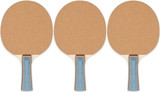 Champion Sports 5 Ply Sand Faced Table Tennis Paddle (3-Pack)