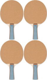 Champion Sports 5 Ply Sand Faced Table Tennis Paddle (4-Pack)