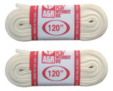 A&R Sports Figure Skate Laces, 120" - White (2-Pack)