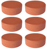 A&R Sports Official Ice Hockey Training Puck, 10 oz - Orange (6-Pack)