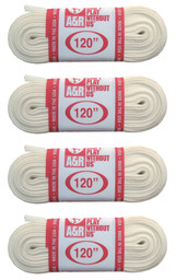 A&R Sports Figure Skate Laces, 120" - White (4-Pack)