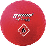 Champion Sports Nylon Wound 2-Ply Red Playground Ball, 6-Inch
