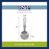 RSVP Endurance 18/8 Stainless Steel ⅓ Cup Measuring Cup