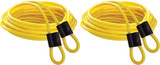 Champion Sports Set of 2 Double Dutch Speed Ropes, 12' - Yellow (2-Pack)