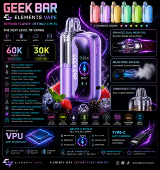 Geek Bar Mate 60000 Disposable Vape - 60,000 Puffs (Full Kit)