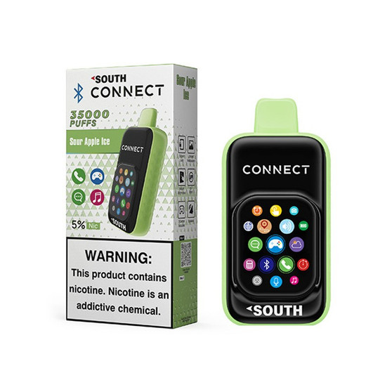 South Connect 35K Disposable Vape with 35000 Puffs Sour Apple Ice