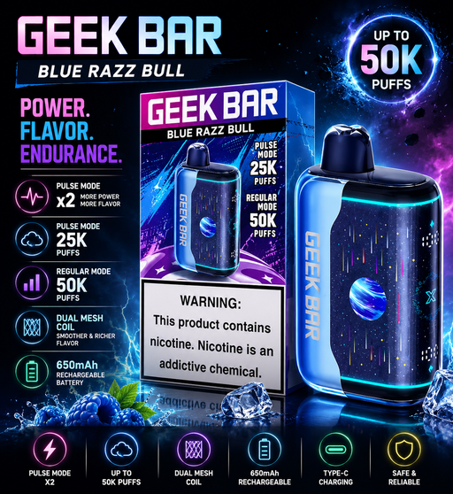 Geek Bar Pulse X2 Bull Edition - 50K Puffs Disposable Vape