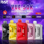 RAZ VUE disposable vape kit with packaging, 50,000 puffs, 65mL e-liquid, 5 percent nicotine
