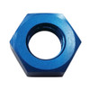 -8 AN Bulkhead Nut, Aluminum, Blue | Quarter-Max