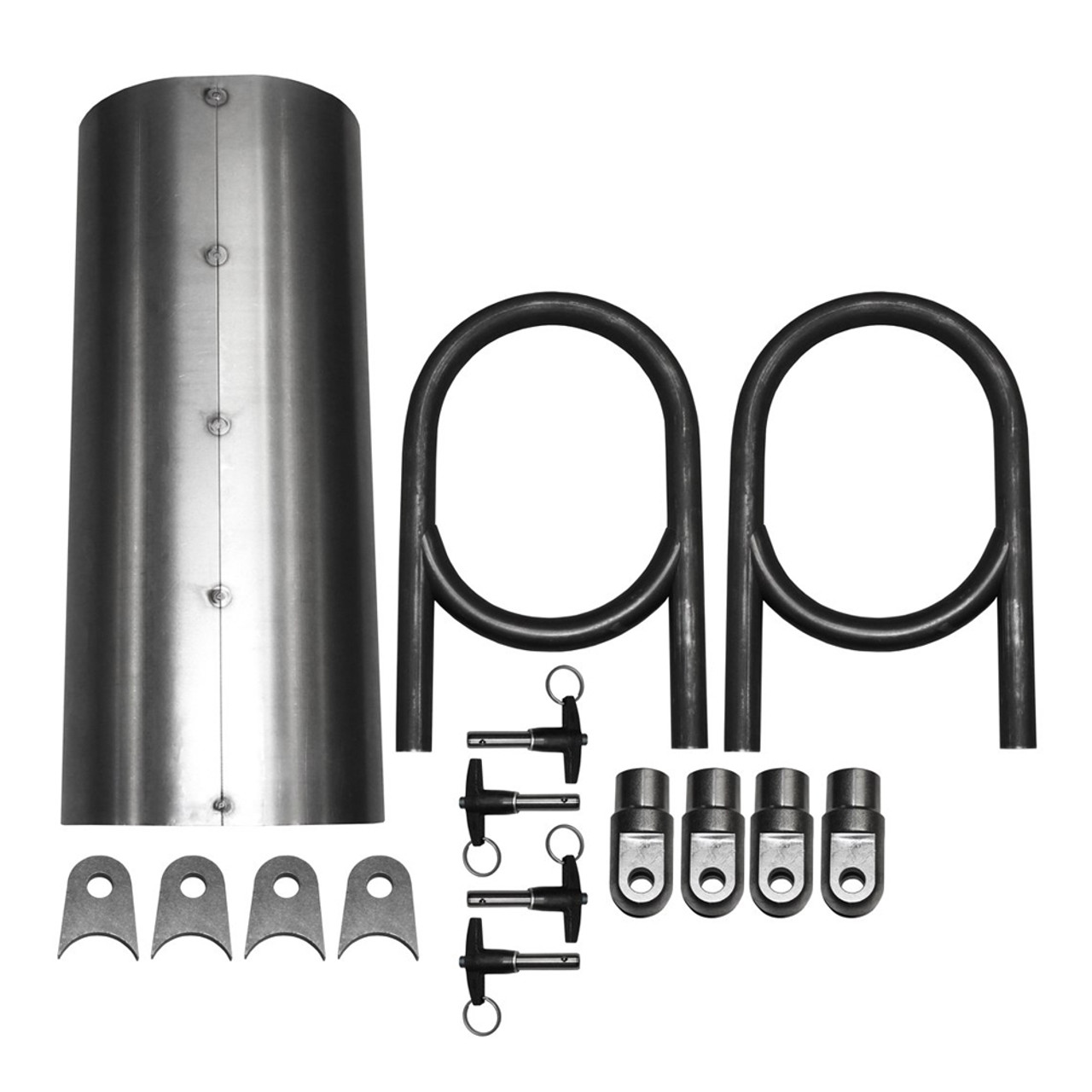 Driveshaft Tunnel Kit, Tack Welded Cover, 18 in., 4130 | Quarter-Max