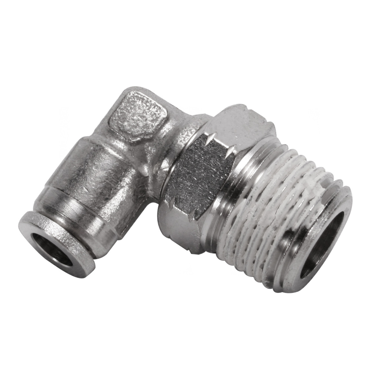 Air Fitting 1/4" Hose to 3/8" NPT 90° Swivel