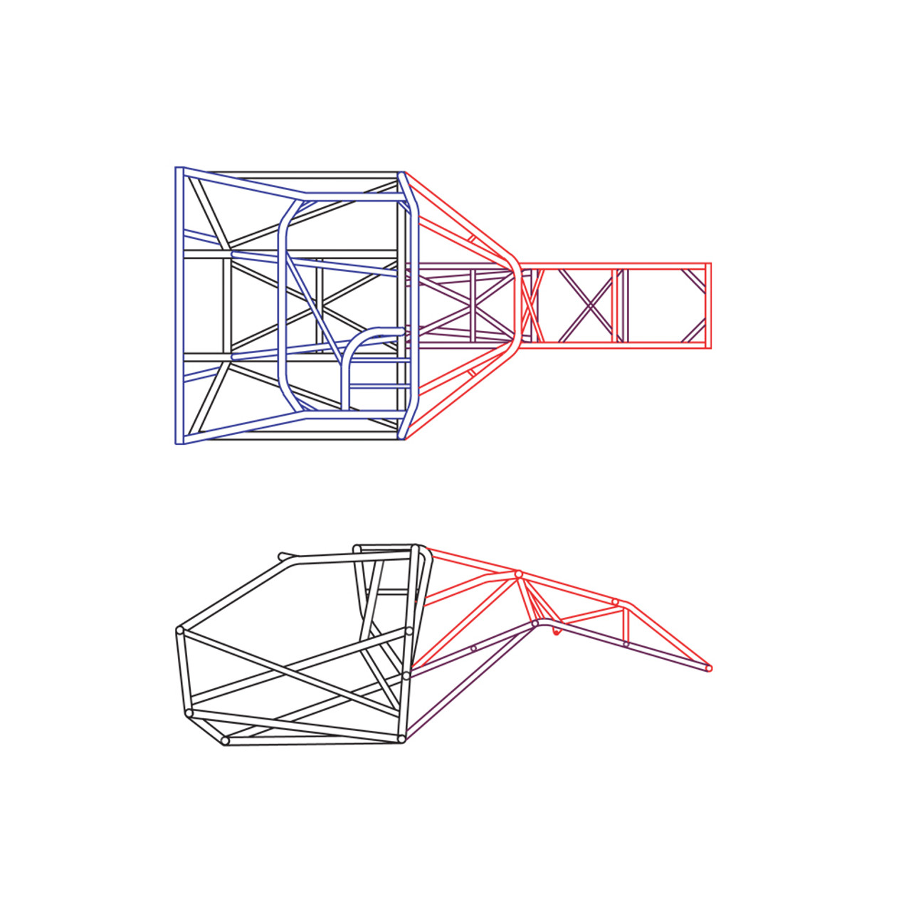 4130 Unwelded 25.1H 3/4 Chassis Kit
