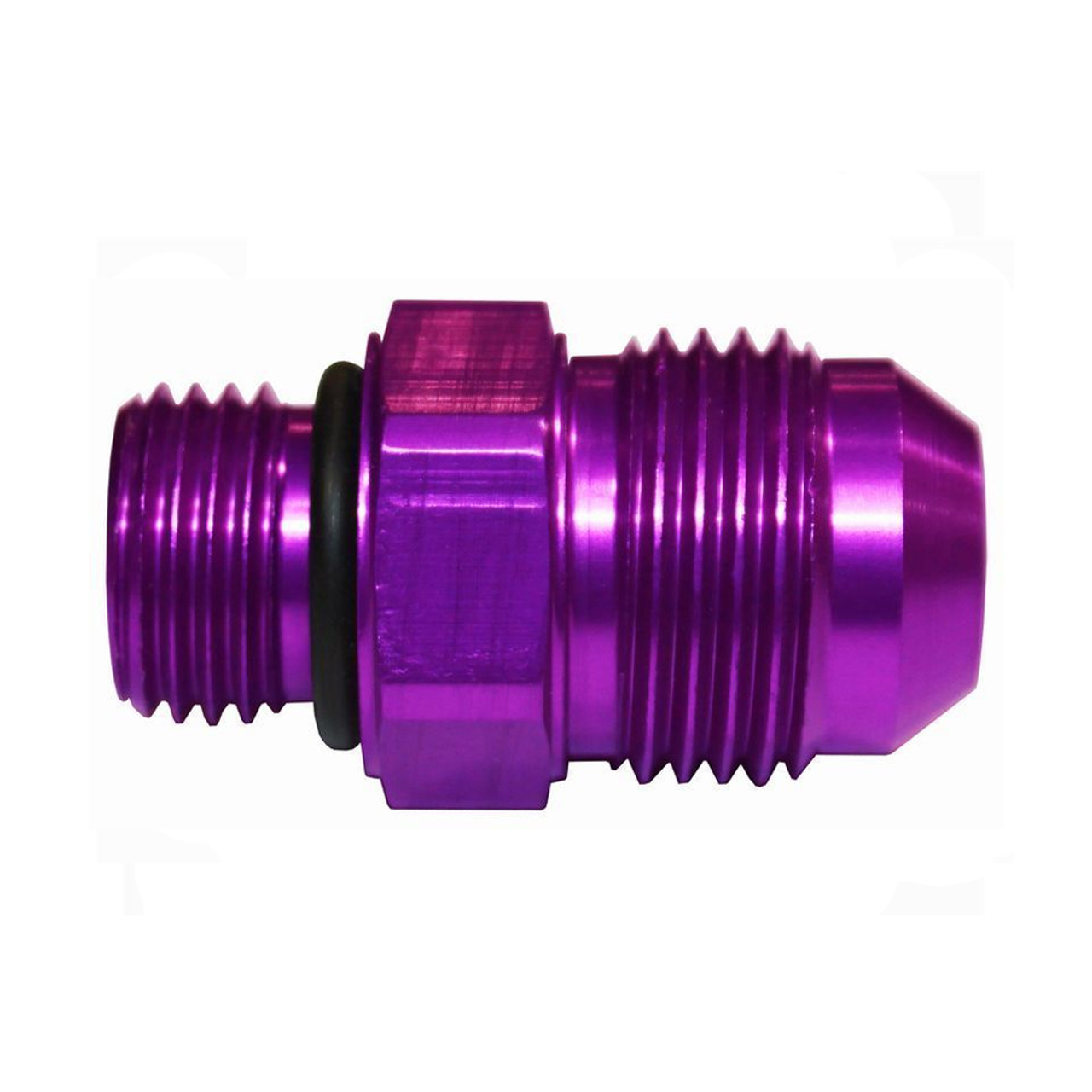 MagnaFuel MP-3015 -8 AN Flare to -6 AN Straight Fitting, Aluminum, Purple | Quarter-Max