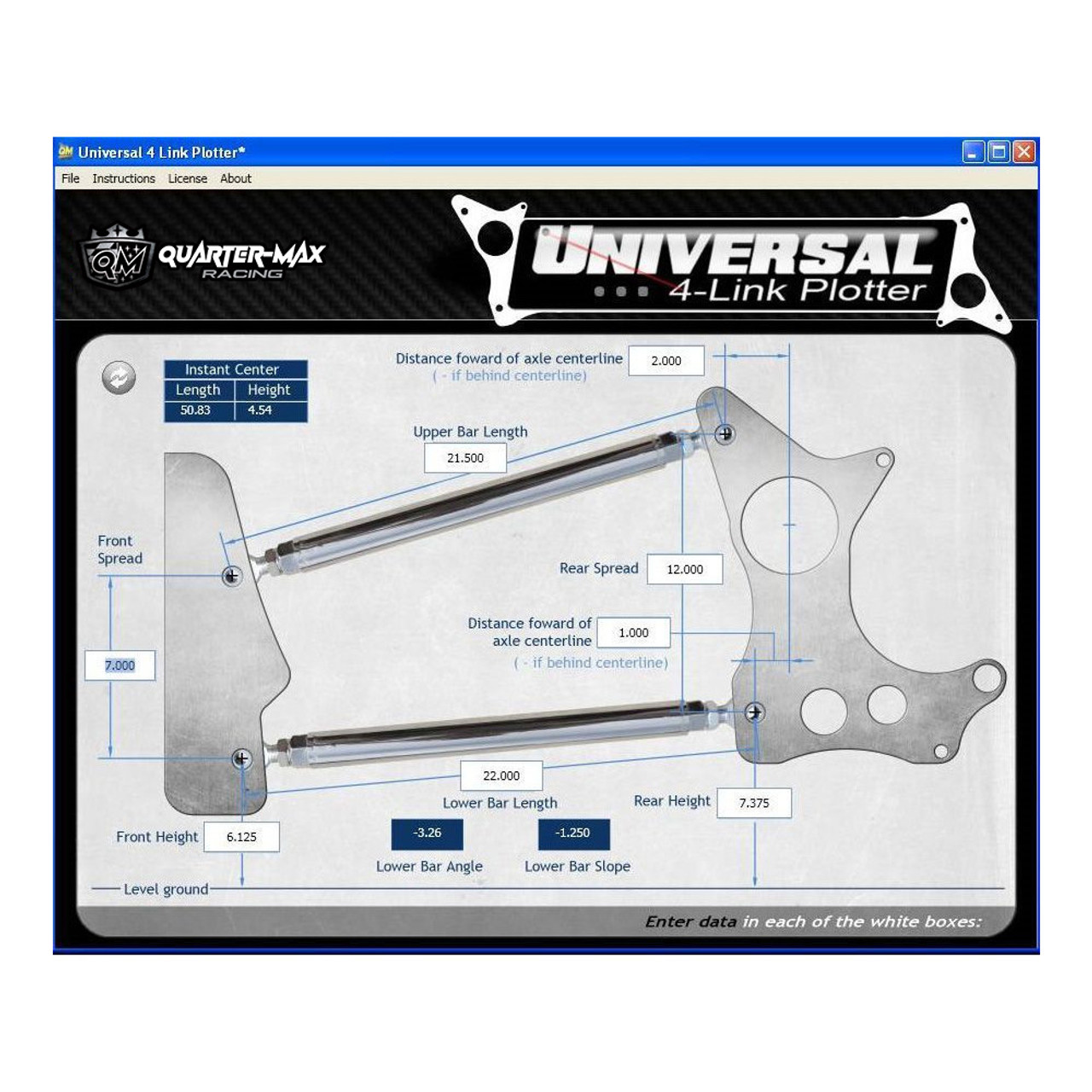 Universal 4-Link Plotter Digital Download | Quarter-Max