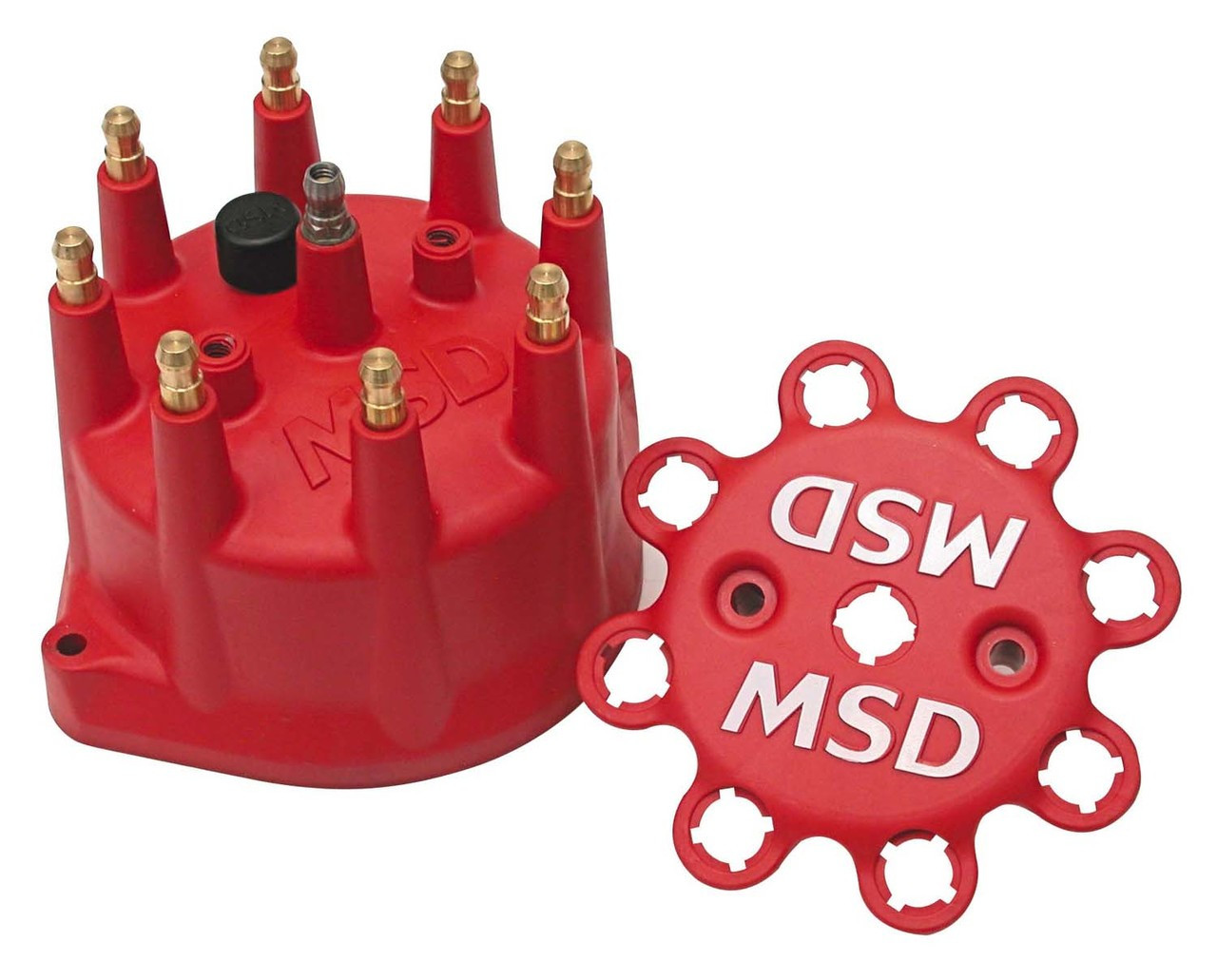 MSD 8431 Red Distributor Cap | Quarter-Max