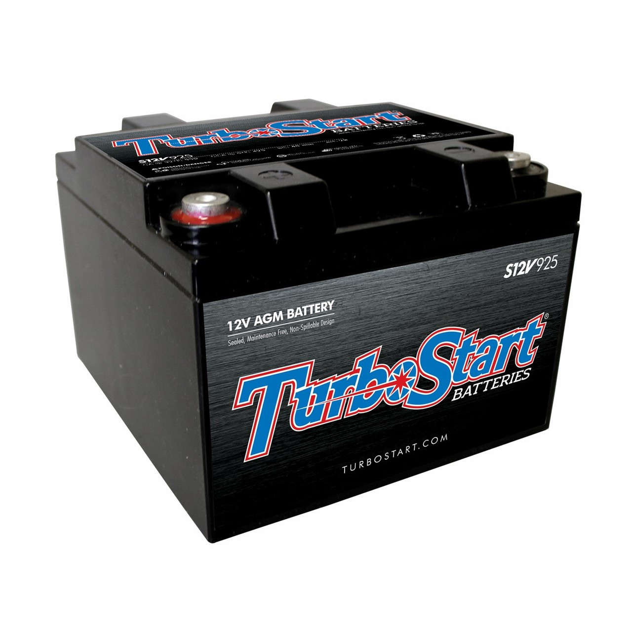 TurboStart S12V925 12V AGM Race Battery | Quarter-Max