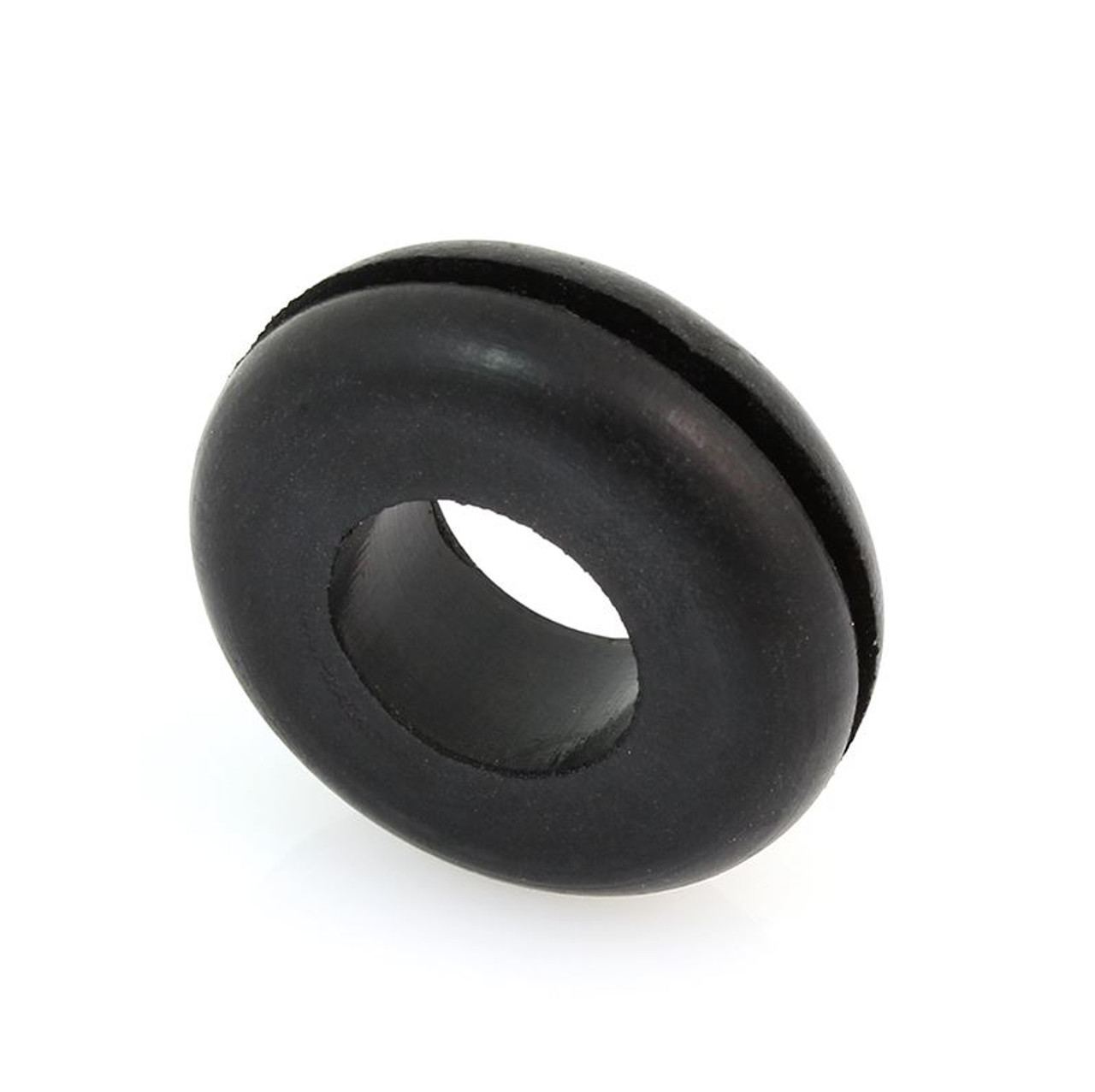 Rubber Grommet, 11/16" Panel Hole Size, 7/16" Bore Diameter | Quarter-Max